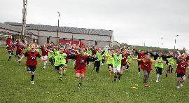 Picture of pupils running