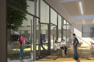 Artist impression of dining area