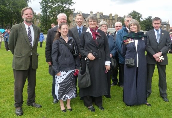 The group from Orkney who attended the Drumhead service.