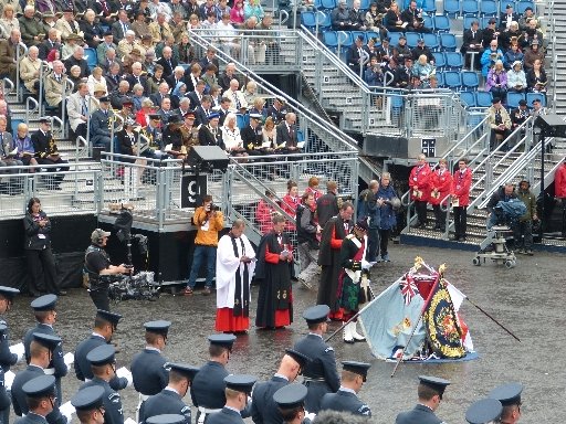 The Drumhead Service took place in the Edinburgh Castle Esplanade.