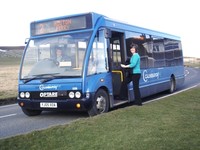 Image of a Hail and Ride bus