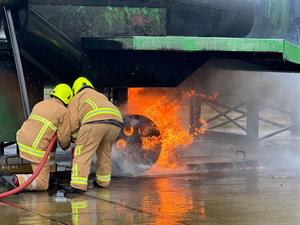 “Hot Fire” staff training ensures lifeline air service to the isles