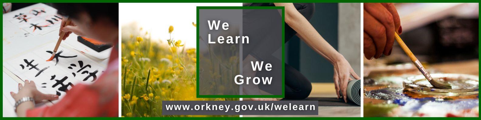 We Learn We Grow Banner - Winter 2022