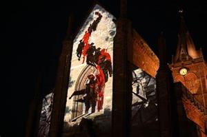 World War One Cathedral Projection