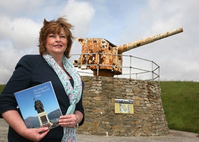 Fiona Hyslop at Lyness.