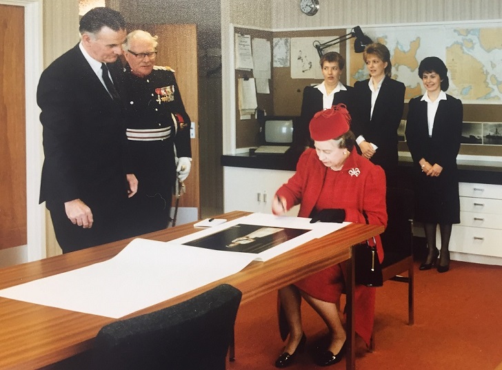 Hazel Stephen meeting the Queen