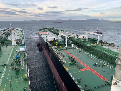 The busy Flow with tankers.