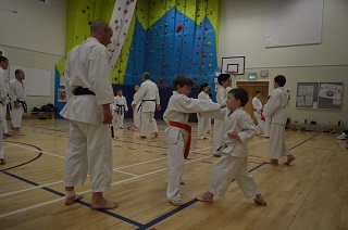 Andrew Hamilton - youngsters of the Karate club.