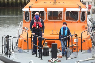  Murray Budge onboard the RNLI Lifeboat.