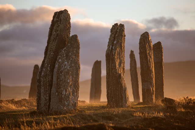 Ring of Brodgar in the Heart of Neolithic Orkney World Heritage Site.