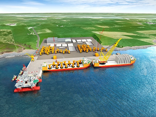 Artist impression of Scapa Flow Deep Water Quay.