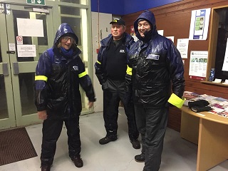 Orkney Street Pastors are out and about in all weather!