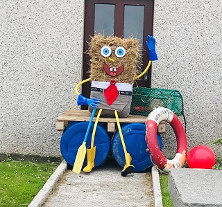 Westray scarecrows.