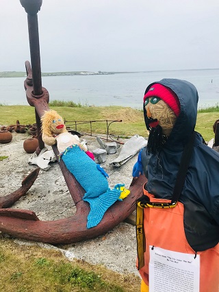 Westray scarecrows.