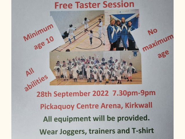 Fencing taster session