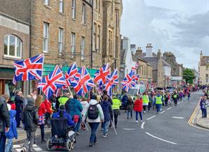 Orkney’s streets turn Platinum Jubilee red, white and blue!