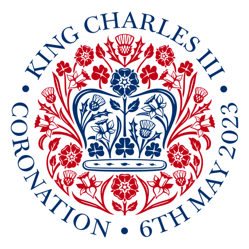 Coronation 2023 Red-Blue Logo