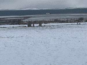 Snow causes travel disruption across Orkney