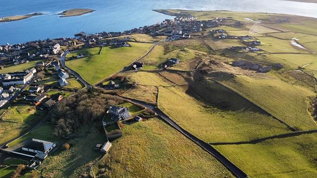 Aerial view of the Stromness South End.