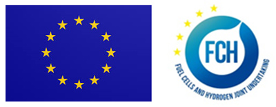 European Union flag and Fuel Cells and Hydrogen Joint Undertakings logo.