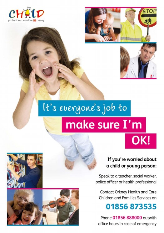 Child protection contact poster