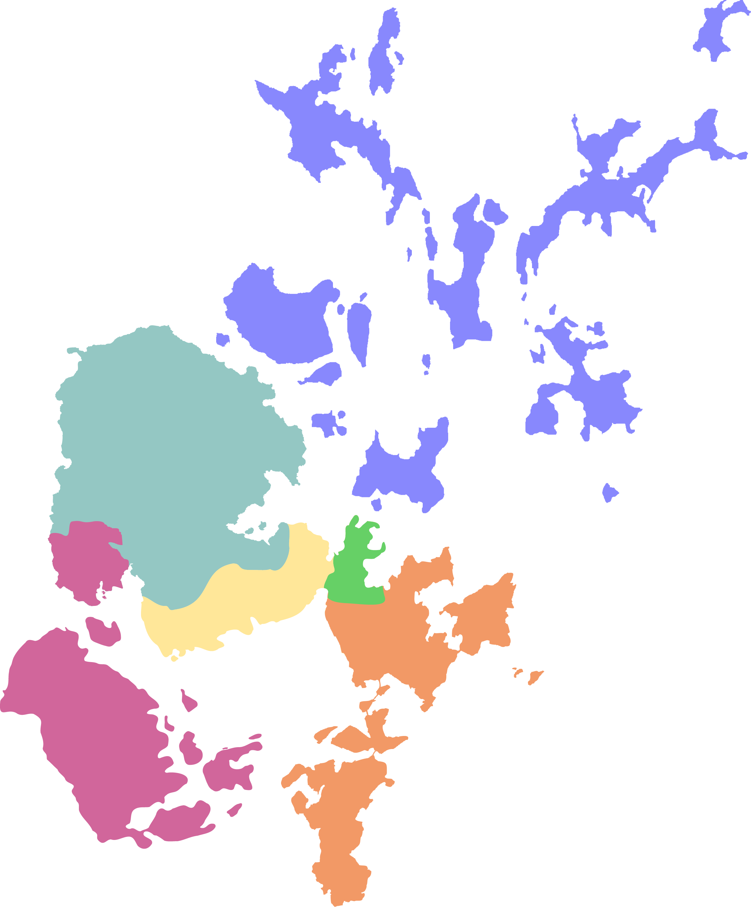 Map of Orkney council ward areas