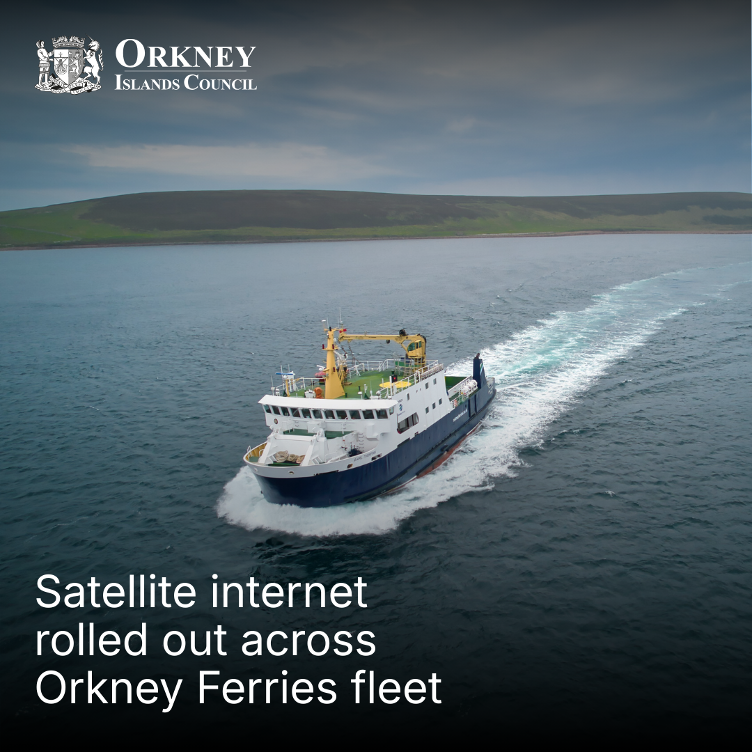 Orkney Ferries expands satellite internet across fleet after successful trial 