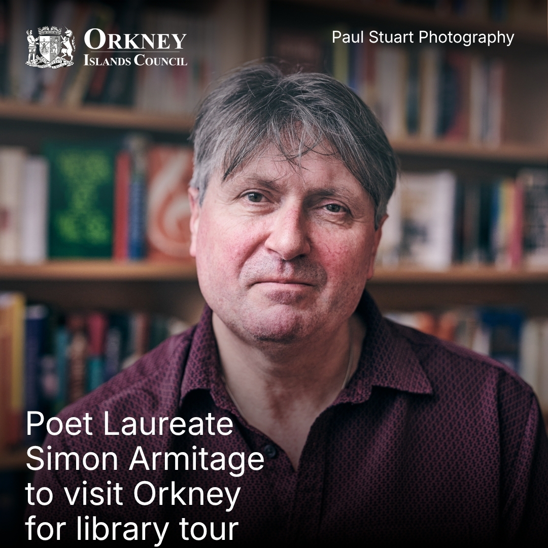 Poet Laureate to visit Orkney as part of UK library tour