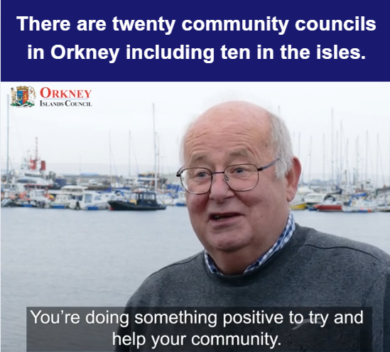 You’re doing something positive, says community council clerk Colin