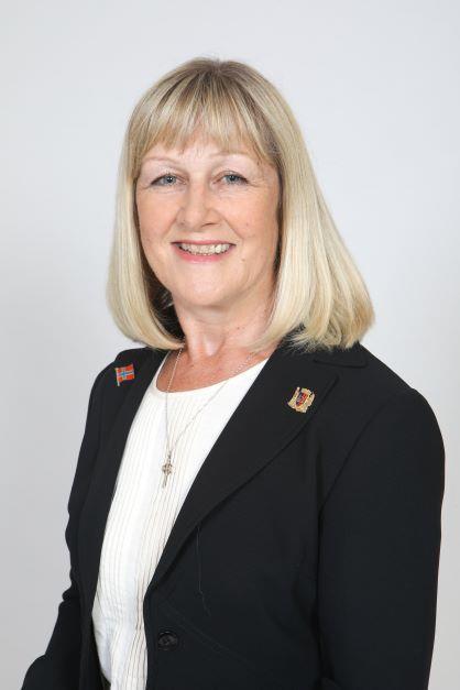 A portrait of Councillor Jean Stevenson.