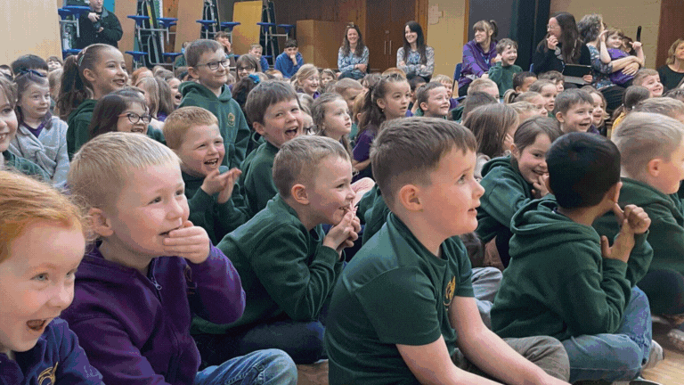 Allan's Road Safety Magic Show At Glaitness School 1 April 2025