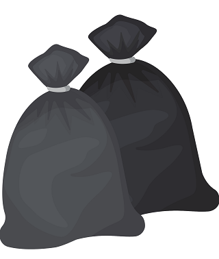 2 black bags
