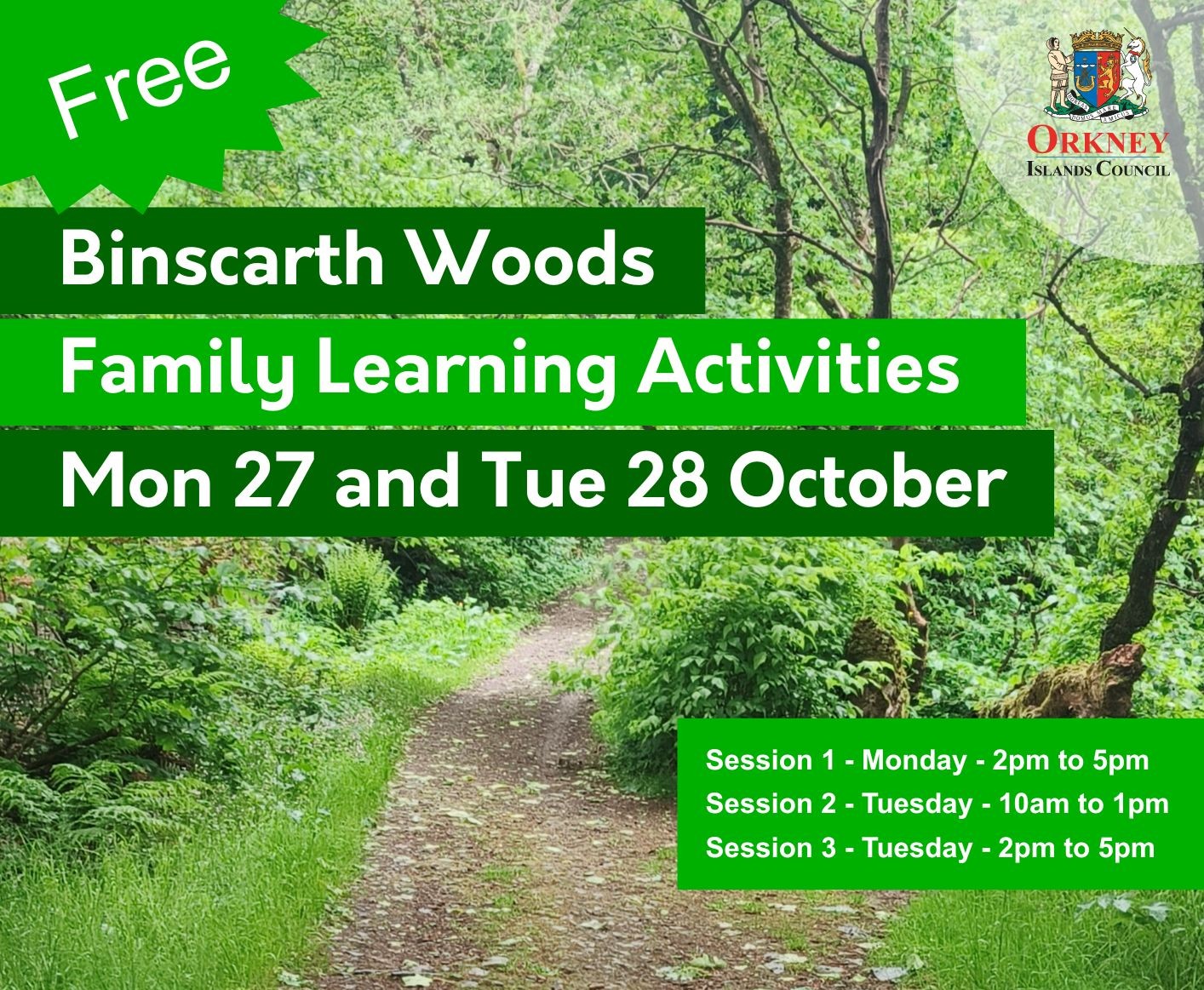 Binscarth Woods Family Learning Socials