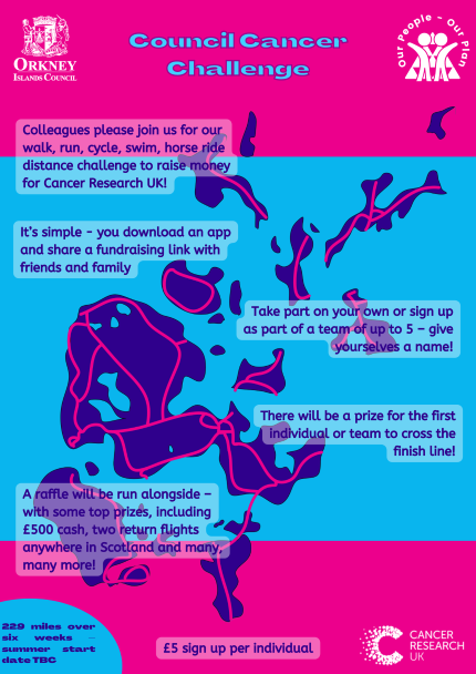 Council Cancer Challenge poster