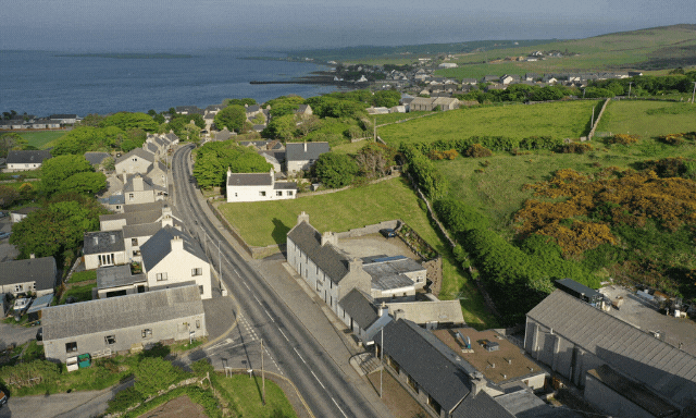 aerial view of Finstown