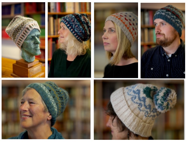 6 models showing woolen hats