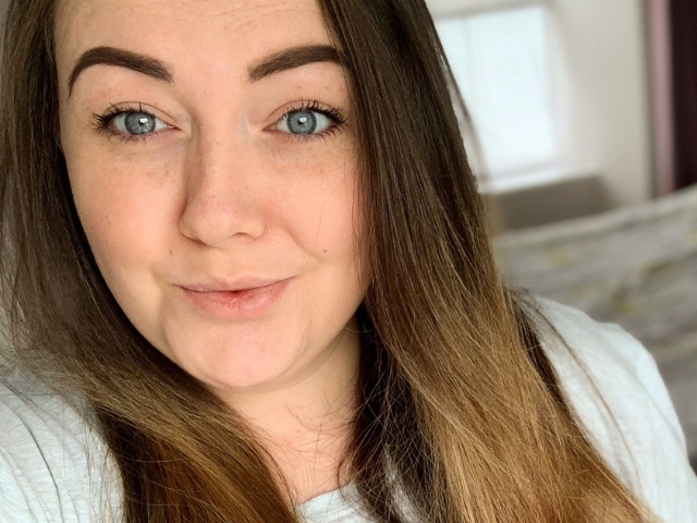 a girl smiling