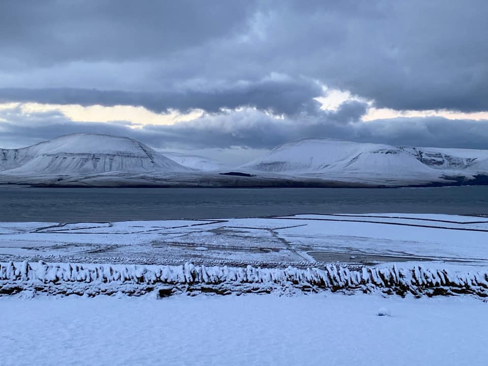 Snow on the hills