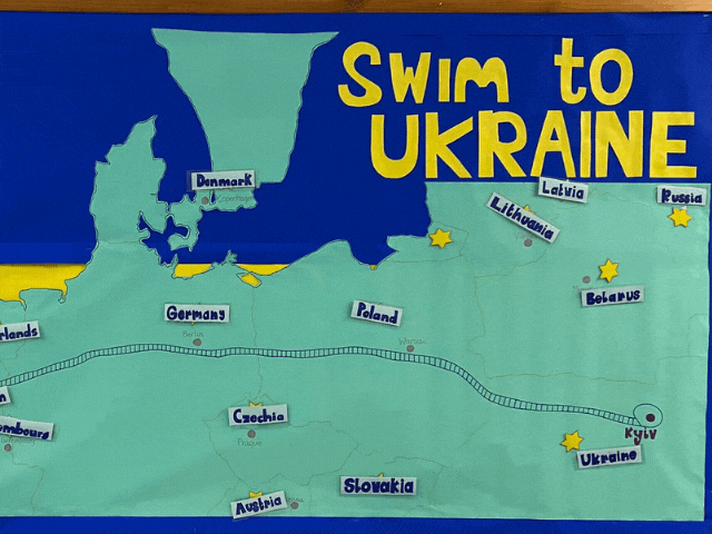 Swim for Ukraine poster