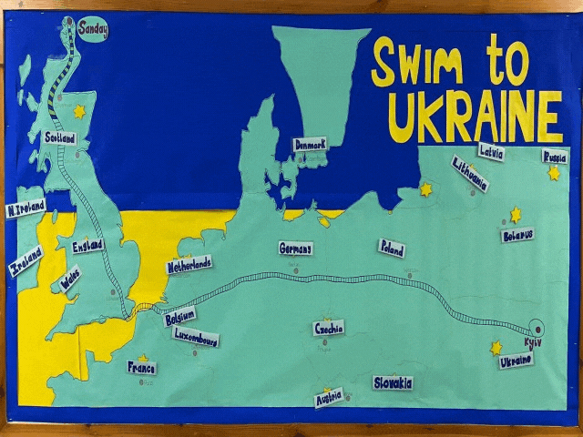 Swim to Ukraine poster